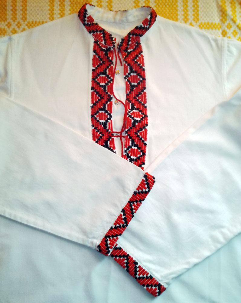 Сорочка чоловіча. 1970-і рр. Ручне ткацтво